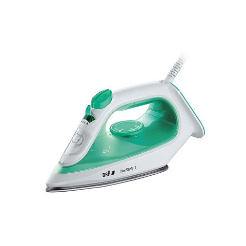 Braun TexStyle 1 SI 1040 GR Dampfbügeleisen Keramik-Bügelsohle 2000 W Grün, Weiß