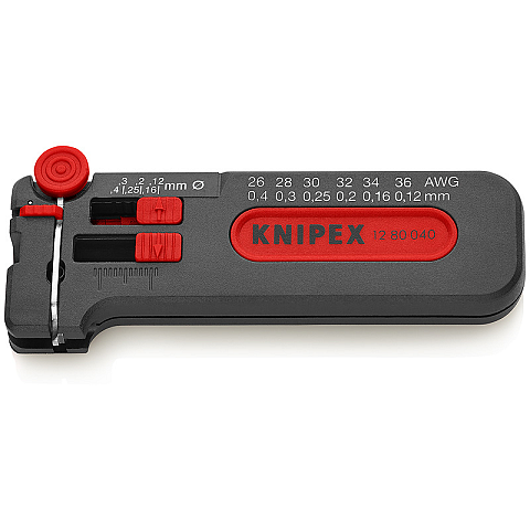 Knipex 12 80 040 SB Abisolierzange Schwarz, Rot