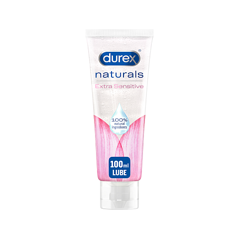 Durex Naturals Intimate Gel Extra Sensitive Anal, Sexspielzeug, Vaginal 100 ml Gleitmittel auf Wasserbasis
