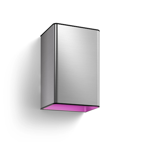 Philips Hue White and Color ambiance Resonate Outdoor Wandleuchte silber