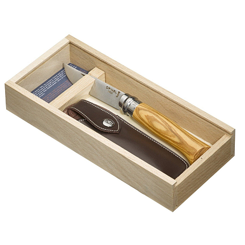 Opinel 001004 Taschenmesser Camper/scout Grau, Holz