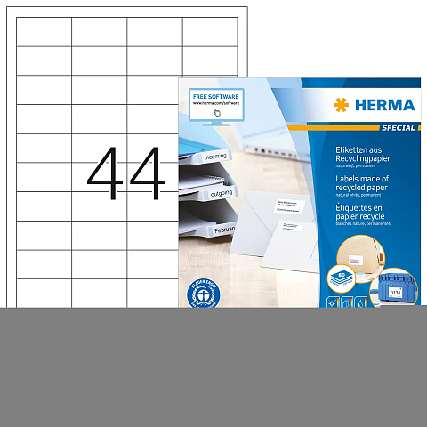 HERMA 10726 Druckeretikett Weiß Selbstklebendes Druckeretikett
