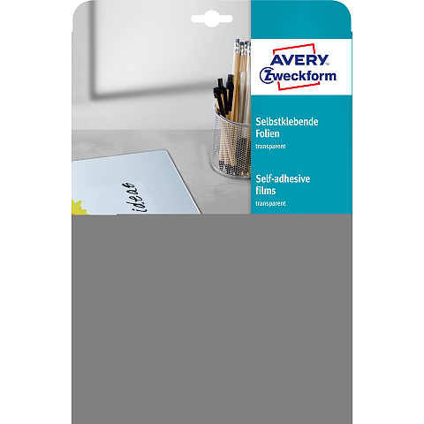 Avery 2500 Druckfolie Tintenstrahl A4 (210×297 mm) Polyester Transparent 10 Blätter
