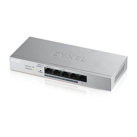 Zyxel GS1200-5HP v2 Managed Gigabit Ethernet (10/100/1000) Power over Ethernet (PoE) Grau