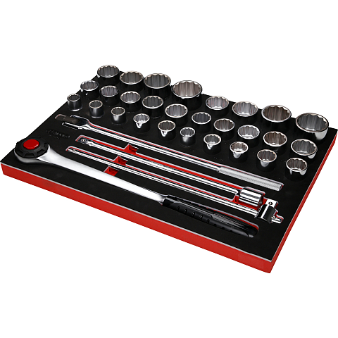 KS Tools 811.0032 Steckdosen/Steckdosen-Set Steckschlüssel-Satz