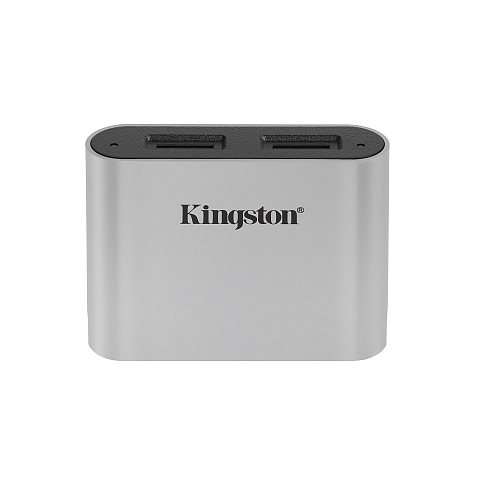 Kingston Technology USB 3.2 Gen1 Workflow Dual-Slot microSDHC/SDXC UHS-II Speicherkartenlesegerät mit 2 Steckplätzen