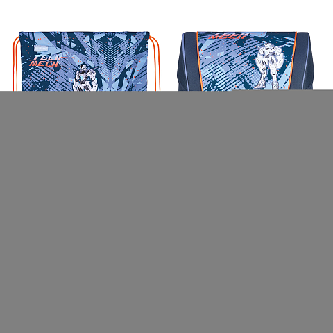 Herlitz Loop Plus TechMech Schulranzen-Set Junge Polyester Blau, Orange
