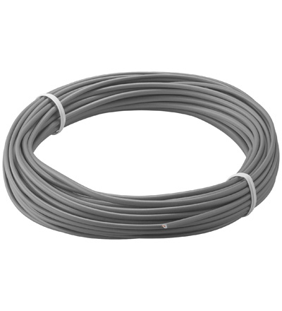 Goobay Kupferlitze isoliert, 10 m, Grau