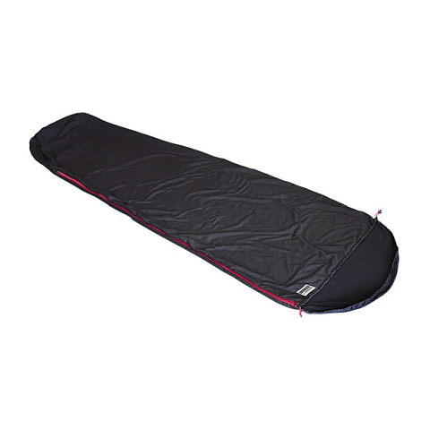 High Peak NANUK Mumienschlafsack Fleece, Oxford, Polyester Schwarz