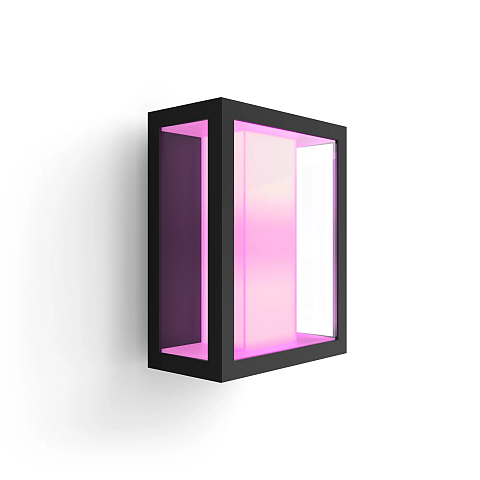 Philips Hue White and Color ambiance Impress Outdoor breite Wandleuchte schwarz