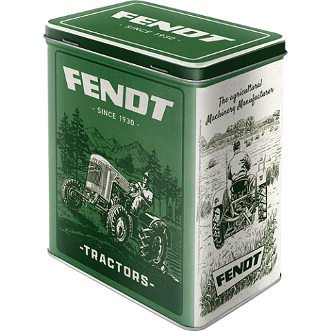 Nostalgic Art Fendt - Green Fields Rechteckig Box 3 l Schwarz, Grün