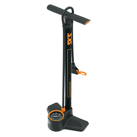 SKS 11661 Handluftpumpe Schwarz, Orange Boden-Luftpumpe