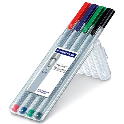Staedtler 334 SB4 Schwarz, Blau, Grün, Rot 4 Stück(e)