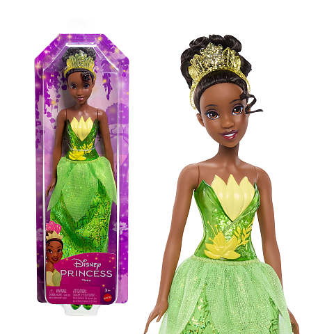 Disney Princess Disney Prinzessin-Spielzeug, Tiana-Modepuppe mit Accessoires