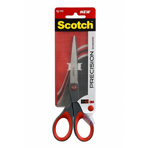 Scotch SCPR18 Büro- & Bastelschere Büroscheren Gerader Schnitt Grau, Rot