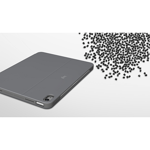 Logitech Combo Touch QWERTY US International Smart Connector Grau
