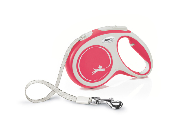 Flexi New Comfort M Tape 5 m Rot Hund Rückziehbare Leine