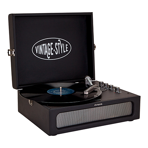 Aiwa VPX-1971BK Plattenspieler Audio-Plattenspieler mit Riemenantrieb Schwarz Automatisch