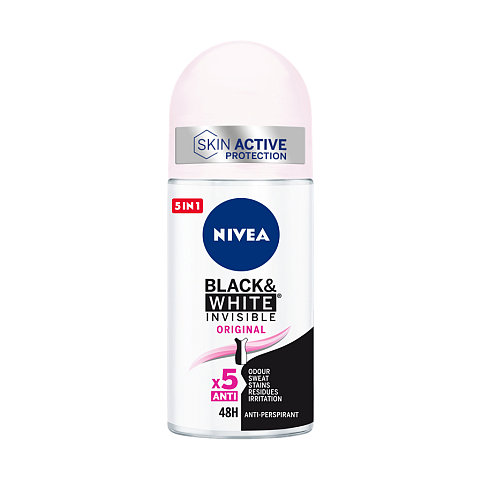 NIVEA Black & White Invisible Original Frauen Roll-on Deodorant 50 ml 1 Stück(e)