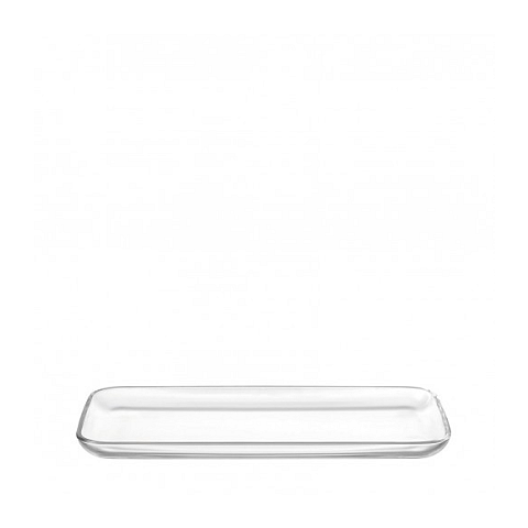 LEONARDO Ciao Glas Transparent Rechteckig Servierplatte