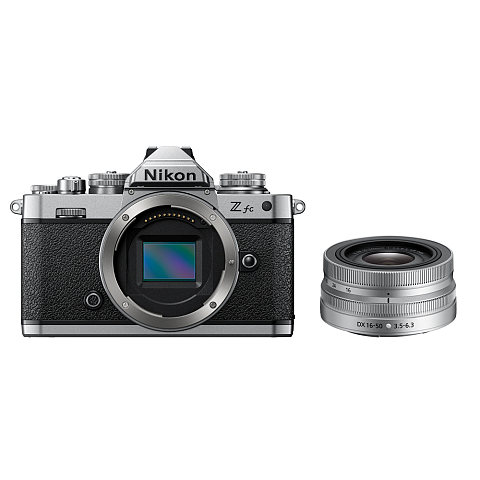 Nikon Z fc + 16-50 VR MILC 20,9 MP CMOS 5568 x 3712 Pixel Schwarz, Silber