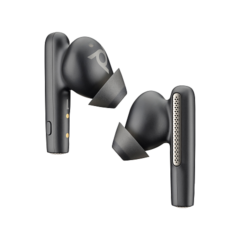 HP Poly Voyager Free 60 UC Carbon Black Earbuds +BT700 USB-C Adapter +Basic-Ladeetui