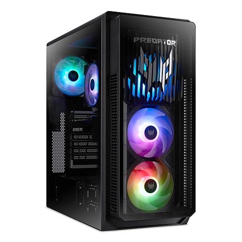 Acer Predator PO5-660 Intel Core Ultra 7 265F 64 GB DDR5-SDRAM 2 TB SSD NVIDIA GeForce RTX 5070 Windows 11 Home Desktop PC Schwarz