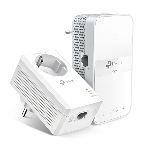 TP-Link AC1200 AV1000 Gigabit WLAN Powerline Adapter Kit mit Steckdose