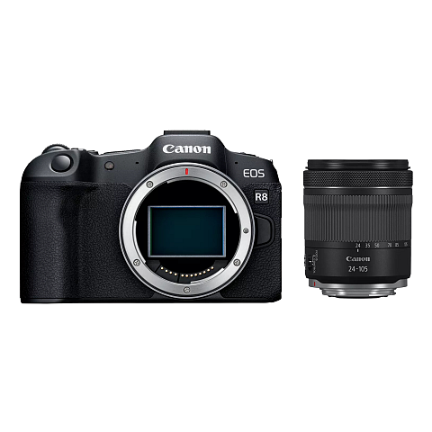 Canon EOS R8 + RF 24-105mm F4-7.1 IS STM MILC 24,2 MP CMOS 6000 x 4000 Pixel Schwarz