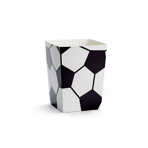 PartyDeco POP11 Einweg-Lebensmittelbehälter Papier Schwarz, Weiß