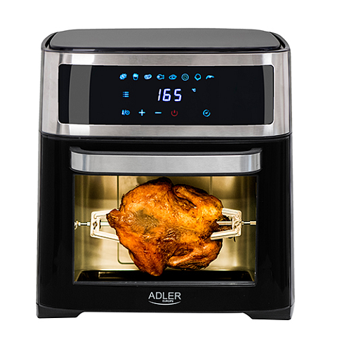 Adler AD 6309 Fritteuse Einzelbild 13 l Eigenständig 2500 W Heißluftfritteuse Schwarz, Silber
