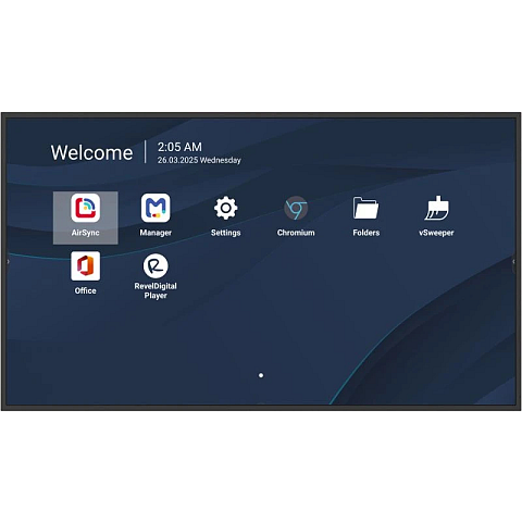 Viewsonic CDE4314-2C Signage-Display Digital Signage Flachbildschirm 109,2 cm (43") LCD WLAN 500 cd/m² 4K Ultra HD Schwarz Eingebauter Prozessor Android 14 24/7