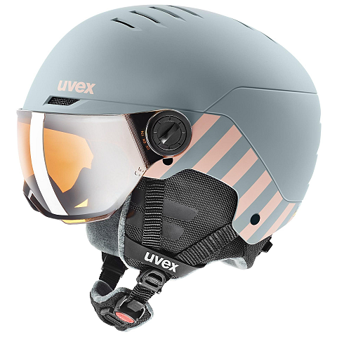 Uvex Rocket Jr. Visor Beige, Blau