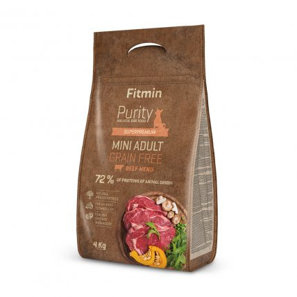 FITMIN Purity GF Adult Mini Beef 4 kg Rind