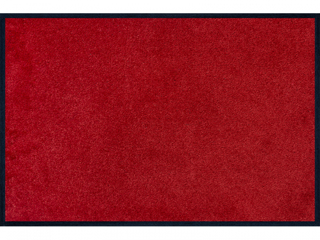 wash+dry Monocolour Regal Red Dekorative Fußmatte Drinnen Rechteckig Rot