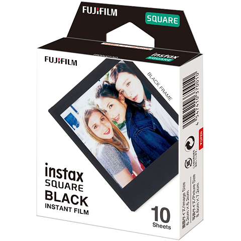 Fujifilm Instax Square Black Frame schwarz Sofortbildfilm 10 Stück(e) 62 x 62 mm