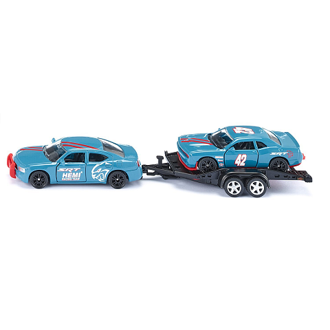 Siku Dodge Charger mit Dodge Challenger SRT Racing