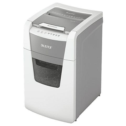 Leitz 80140000 Aktenvernichter Mikrogeschnittene Zerkleinerung 55 dB 22 cm Grau, Weiß