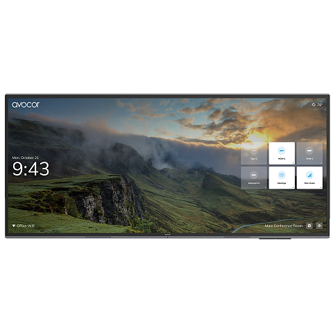 Avocor AVL-1050-T 5K touch Interaktives Whiteboard 2,67 m (105") 5120 x 2160 Pixel Gebürsteter Stahl