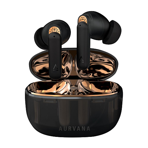 Creative Labs Aurvana Ace 2 Kopfhörer True Wireless Stereo (TWS) im Ohr Anrufe/Musik/Sport/Alltag USB Typ-C Bluetooth Schwarz, Kupfer