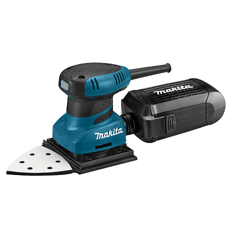 Makita BO4565K Tragbares Schleifgerät Schwingschleifer 14000 OPM Schwarz, Türkis 200 W