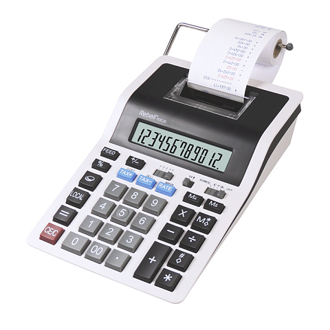 Rebell PDC 20 Taschenrechner Desktop Druckrechner Grau
