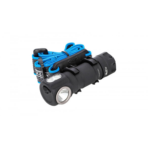 Walther HLC1r Schwarz, Blau Hand-Taschenlampe + Stirnband-Taschenlampe LED