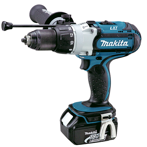 Makita DHP451RTJ Bohrmaschine Ohne Schlüssel 2,5 kg Schwarz, Grau, Türkis