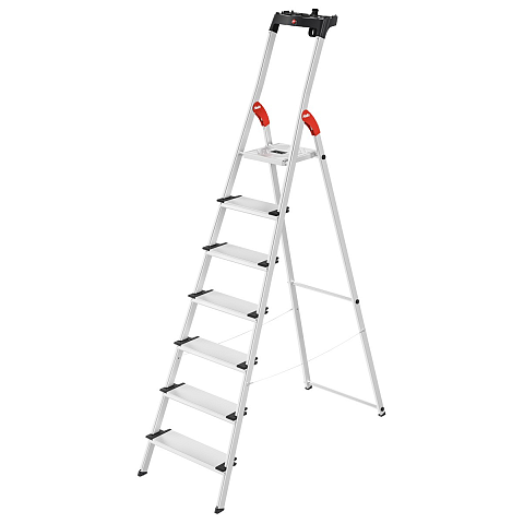 Hailo L80 ComfortLine Stufenleiter Grau