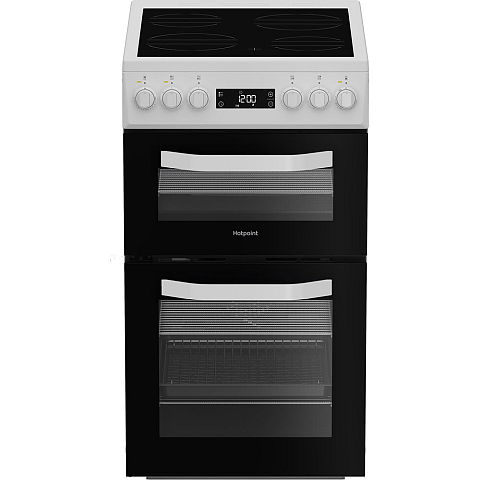 Hotpoint HDE5VDCW Elektro Keramik Weiß