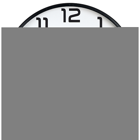 Unilux 400094487 Wand- /Tischuhr Quarzuhr Rund Schwarz, Transparent