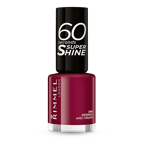 Rimmel 60 Seconds Super Shine Nagellack 8 ml Bordeaux Glanz