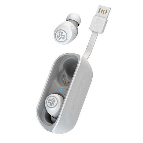 JLab IEUEBGOAIRRWHTGRY82 Kopfhörer & Headset Kabellos im Ohr Musik USB Typ-A Bluetooth Weiß