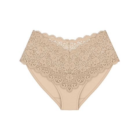 Triumph Amourette Maxi Brief Hochgeschnittener Slip Beige